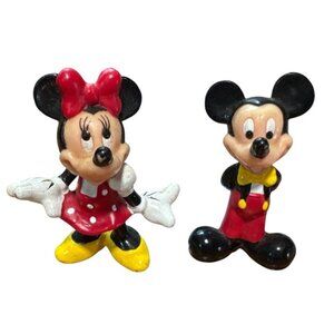 Vintage Mickey & Minnie PVC Figurines Kids Toy Toys Disney Miniatures Collector